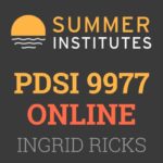 Summer Institutes - PDSI 9977 Online Course