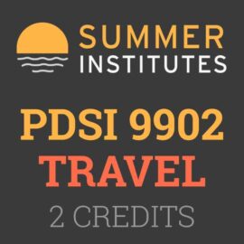 Summer Institutes - Travel Course PDSI 9902 2 Credits